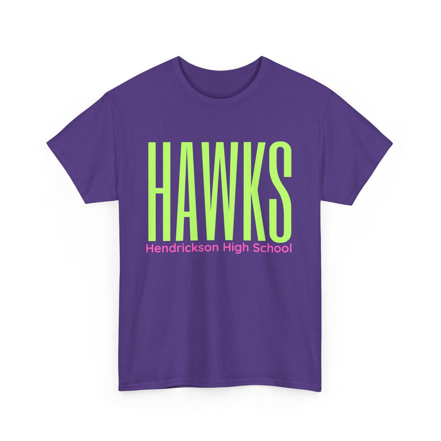 Hawk T-Shirt Unisex Purple HAWK Neon Shirt Tee