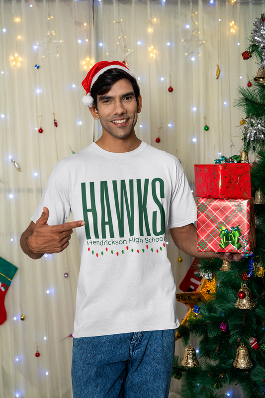 HHS Hawk Holiday Collection Heavy Cotton Tee Hendrickson Shirt