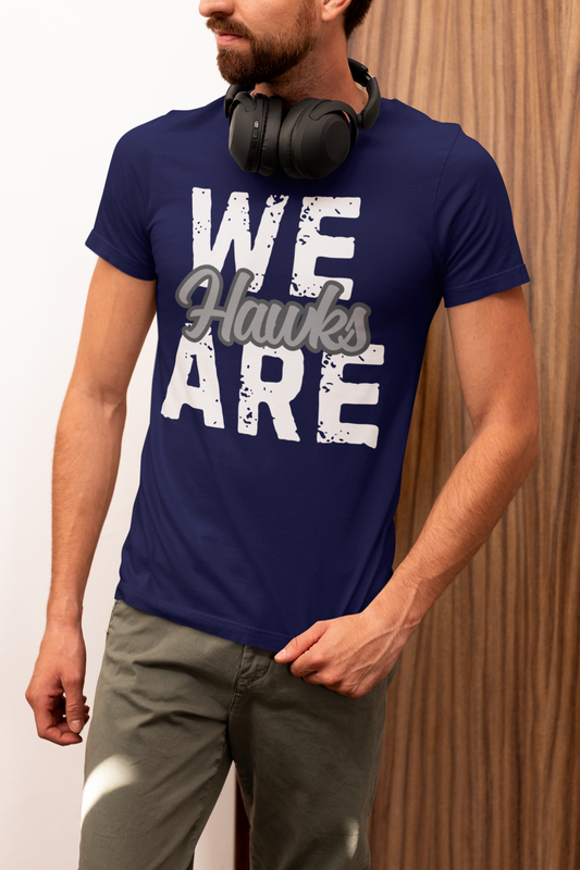 Hawk T-Shirt Unisex Navy WE ARE HAWKS Shirt Tee