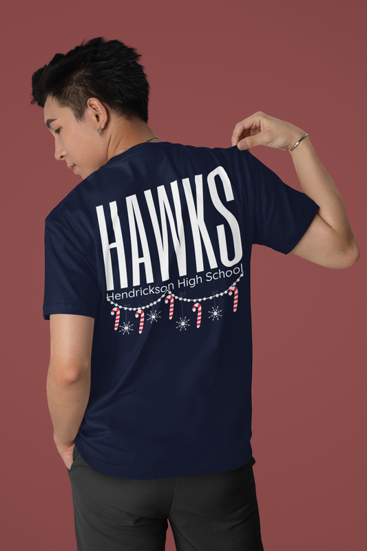 HHS Hawk Holiday Collection Heavy Cotton Tee Hendrickson Shirt