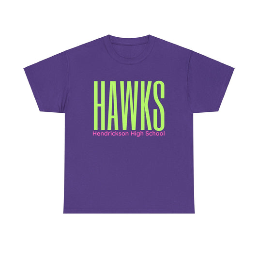 Hawk T-Shirt Unisex Purple HAWK Neon Shirt Tee