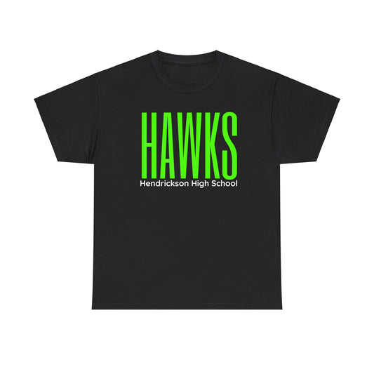 Hawk T-Shirt Unisex Black HAWK Neon Shirt Tee