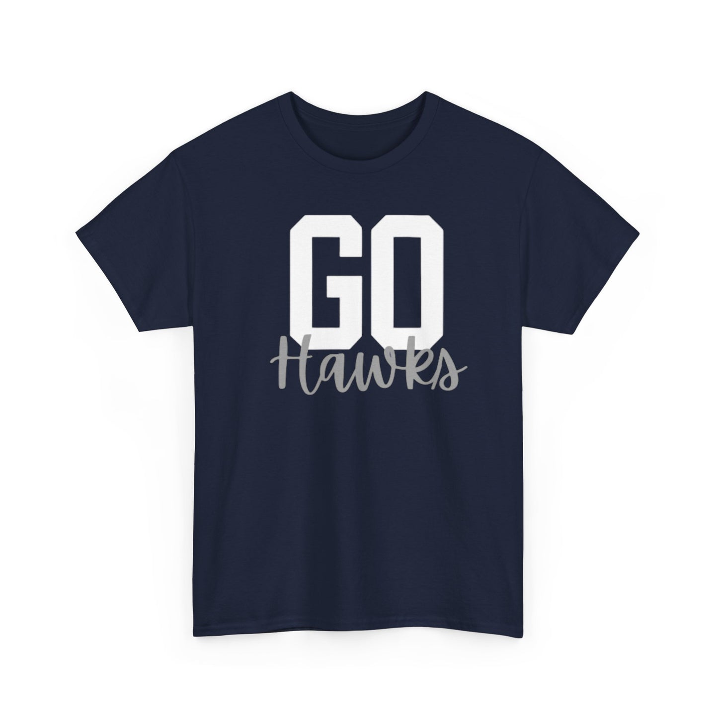 Hawk T-Shirt Unisex Navy GO HAWKS Shirt Tee