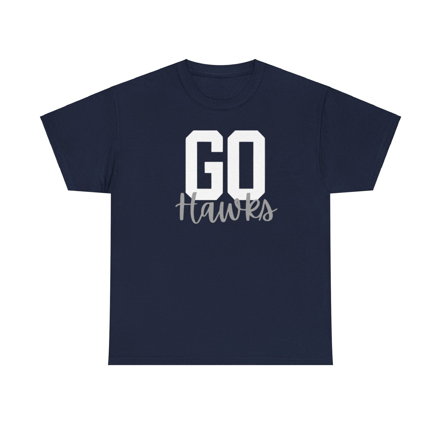 Hawk T-Shirt Unisex Navy GO HAWKS Shirt Tee