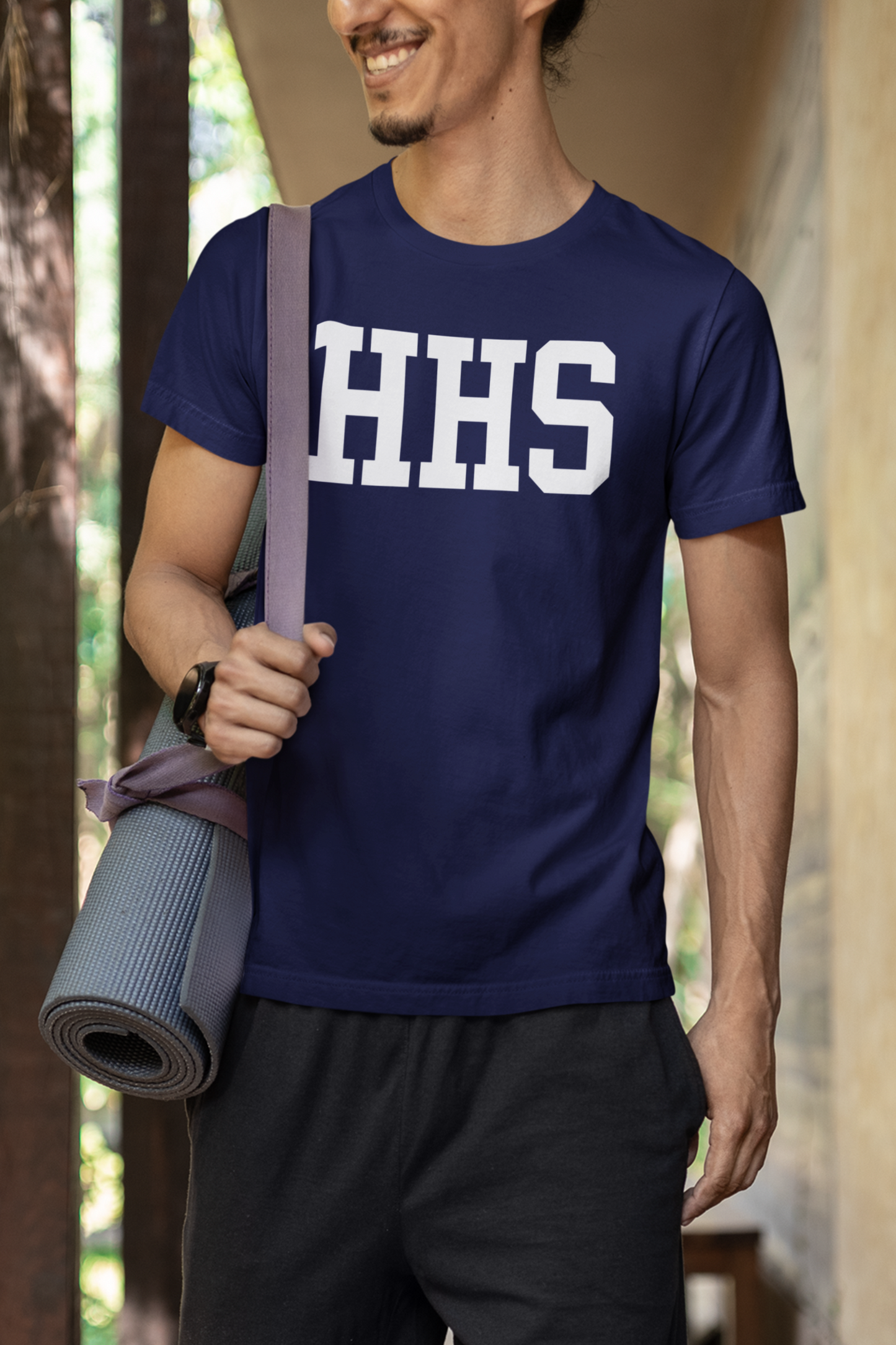 Hawks T-Shirt Unisex Navy HHS Cotton  Tee