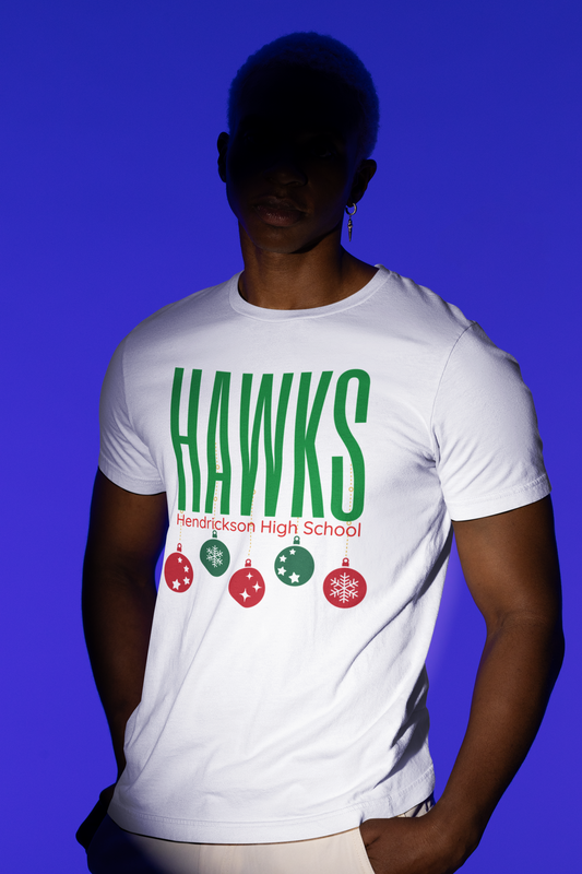 HHS Hawk Holiday Collection Heavy Cotton Tee Hendrickson Shirt